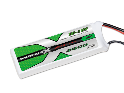 ManiaX 3S 2600mAh 30C 11.1V Lipo Battery Eco
