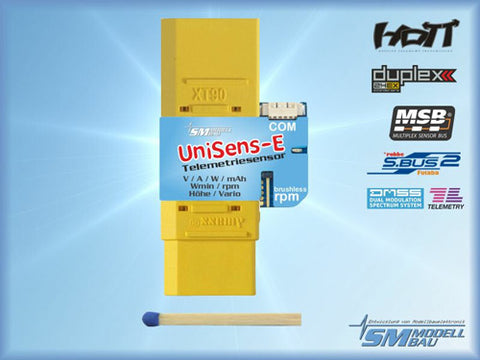 SM Modellbau UniSense E 4mm Cable XT90 3106
