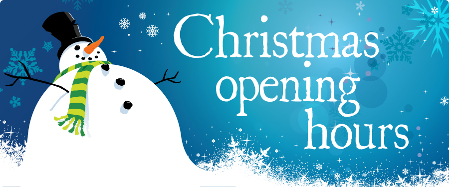 Christmas Opening Hours @ MHS
