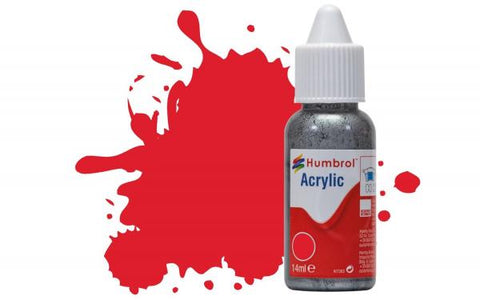 Humbrol Acrylic Paint: 19 - Bright Red - Gloss