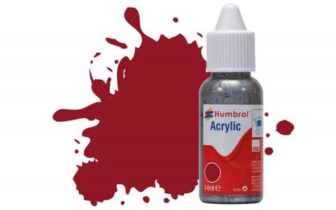 Humbrol Acrylic Paint: 20 - Crimson - Gloss