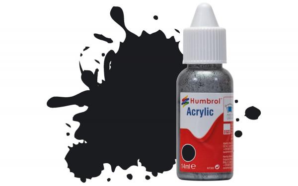 Humbrol Acrylic Paint: 21 - Black - Gloss