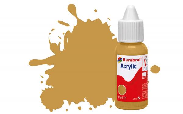 Humbrol Acrylic Paint: 93 - Desert Yellow - Matt