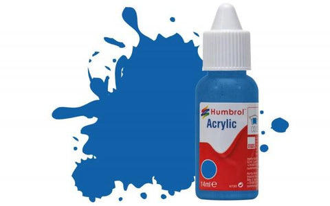 Humbrol Acrylic Paint: 52 - Baltic Blue - Metallic