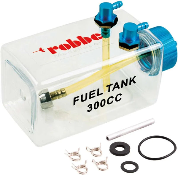 Robbe Transparent Fuel Tank 300ml with Cover ( Gas / Methanol )