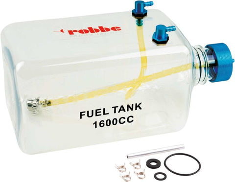 Robbe Transparent Fuel Tank 1600ml with Cover ( Gas / Methanol )