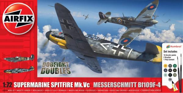 Airfix 1/72 Supermarine Spitfire Mk.Vc vs Bf109F-4 Dogfight Double