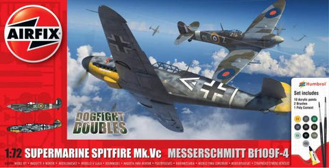Airfix 1/72 Supermarine Spitfire Mk.Vc vs Bf109F-4 Dogfight Double