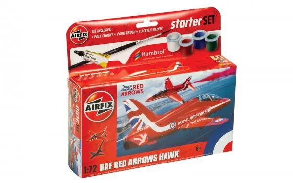 Airfix 1/72 Starter Set -Red Arrows Hawk