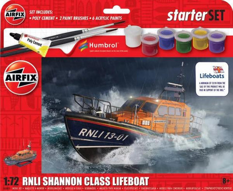 Airfix 1/72 Starter Set - RNLI Shannon Class Lifeboat