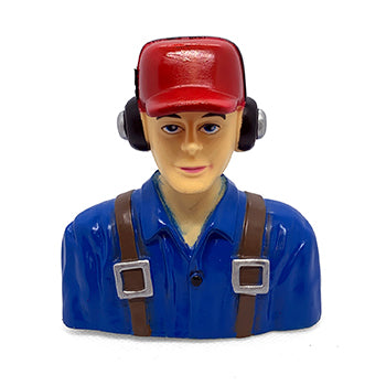 1/6th Scale Male Civilian Pilot Blue