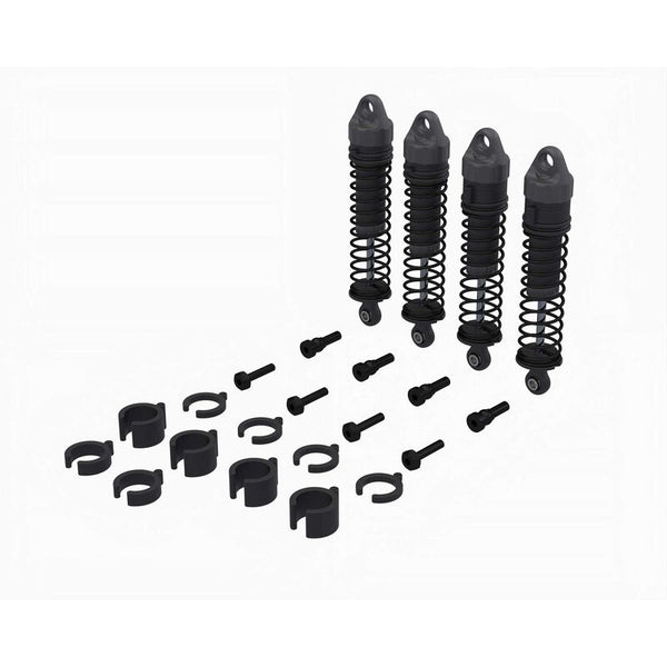 ARRMA Shock Set, 71mm Length, 500cSt Oil (4): GROM. ARA-2591
