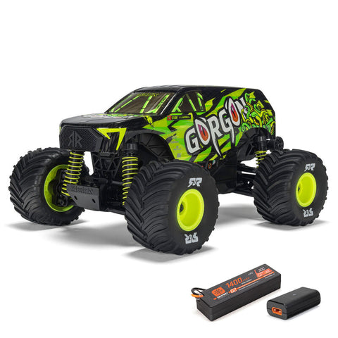 ARRMA 1/16 GORGON GROM 4X4 RTR Brushed Monster Truck (Battery & Charger Included), Yellow