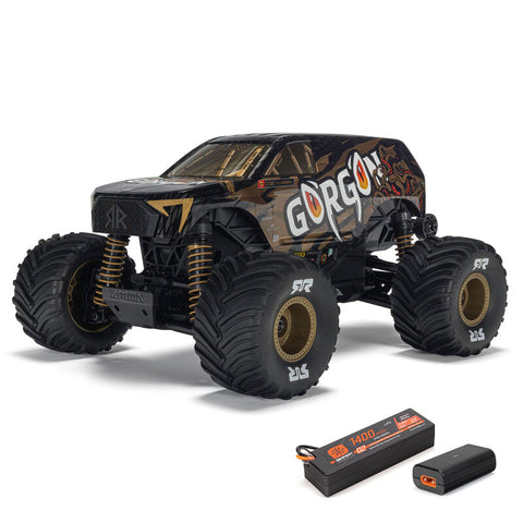 ARRMA 1/16 GORGON GROM 4X4 RTR Brushed Monster Truck (Battery & Charger Included), Bronze