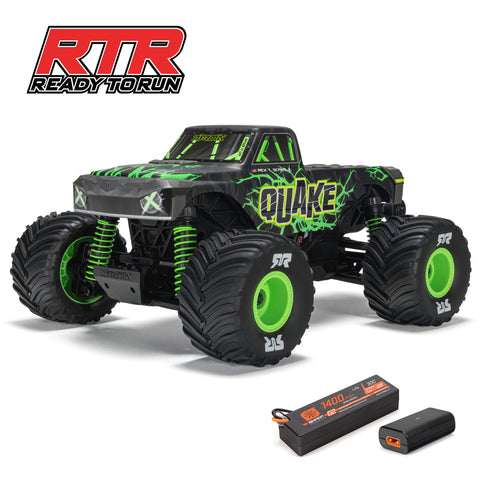 ARRMA 1/16 QUAKE GROM 4X4 RTR Brushed Monster Truck (Battery & Charger Included), Green