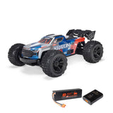 ARRMA 1/16 MINI KRATON 3S DSC 4X4 RTR Brushless Speed Truck (Battery & Charger Included), Red/Blue