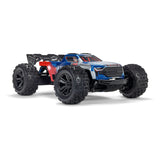 ARRMA 1/16 MINI KRATON 3S DSC 4X4 RTR Brushless Speed Truck (Battery & Charger Included), Red/Blue