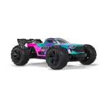 ARRMA 1/16 MINI KRATON 3S DSC 4X4 RTR Brushless Speed Truck (Battery & Charger Included), Teal/Pink