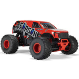 ARRMA 1/10 GORGON 2WD RTR Brushed Monster Truck (Battery & Charger Included), Red