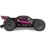 ARRMA 1/10 VORTEKS 223S DSC 2WD RTR Brushless Stadium Truck, Pink ( No Battery & Charger Included)