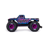 ARRMA 1/10 QUAKE 223S DSC 2WD RTR Brushless Monster Truck, Purple WITHOUT Battery & Charger