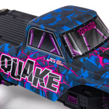 ARRMA 1/10 QUAKE 223S DSC 2WD RTR Brushless Monster Truck, Purple WITHOUT Battery & Charger