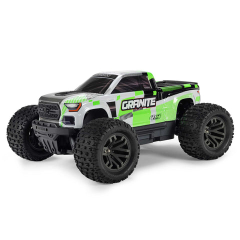 ARRMA 1/10 GRANITE MEGA 665 4X4 RTR Brushed Monster Truck, Green WITHOUT Battery & Charger