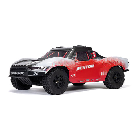 ARRMA 1/10 SENTON 223S DSC 4X4 RTR Brushless Short Course Truck, Red ( Without Battery & Charger )