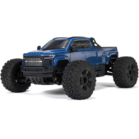 ARRMA 1/10 BIG ROCK 223S DSC 4X4 RTR Brushless Monster Truck, Blue( No Battery & Charger Included)
