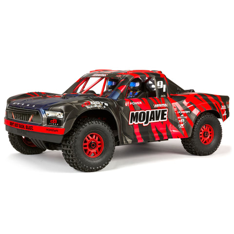 ARRMA 1/7 MOJAVE 6S 4X4 RTR Brushless Desert Truck, Red/Black (No Battery & Charger Included)