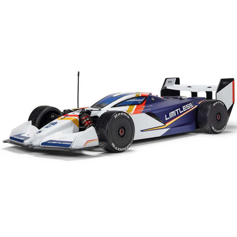 ARRMA 1/7 LIMITLESS 8S AVC 4X4 RTR Brushless Street Speed, White/Blue( No Battery & Charger Included)