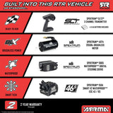 ARRMA 1/8 KRATON 6S 4X4 RTR Brushless Speed Truck, Blue/Orange ( No Battery & Charger Included)