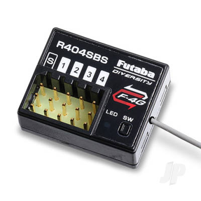 Futaba R404SBS 4-Channel (PWM) Surface Receiver with S.BUS for Telemetry F-4G