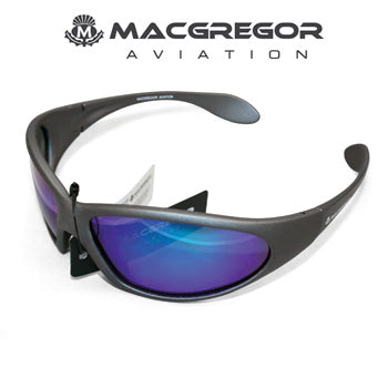 MacGregor Aviation Polarised Sunglasses Grey & Blue