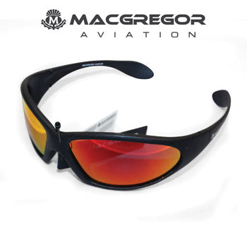 MacGregor Aviation Polarised Sunglasses Black & Red