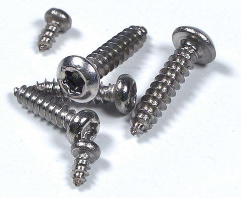 MHS Standard Size Servo Mounting Screws with T9 Torx Head (20 Pack)