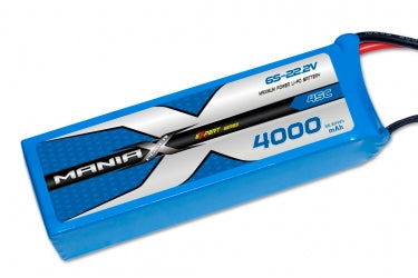 ManiaX 6S 4000mAh 45C 22.2V Lipo Battery