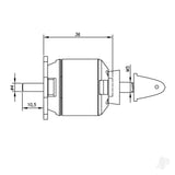 Radient Brushless Motor 2836 880KV (2-4S)