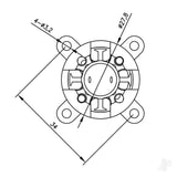 Radient Brushless Motor 2836 880KV (2-4S)