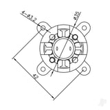 Radient Brushless Motor 3542 1000KV (2-4S)