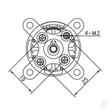 Radient Brushless Motor 3542 1000KV (2-4S)