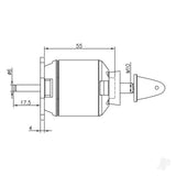 Radient Brushless Motor 5055 570KV (4-6S)