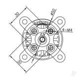 Radient Brushless Motor 5065 435KV (4-6S)