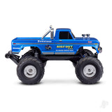 Traxxas Bigfoot HD 1:10 Electric 2WD RTR Monster Truck, Blue TQ 2-ch, XL-5, Titan 550, 7-Cell NiMH, 4A USB-C Charger