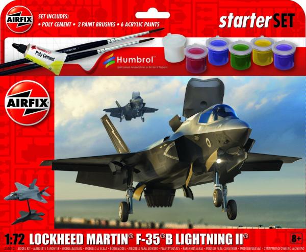 Airfix 1/72 Starter Set - Lockheed Martin F- 35B Lightning II