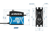 Kavan GO-11T80MG (0.03s/60°, 18kg.cm) Tail / Rudder Servo ( 550 -800 Class )