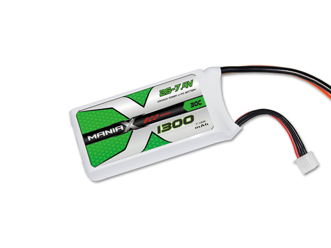 ManiaX 2S 1300mAh 30C 7.4V Lipo Battery Eco