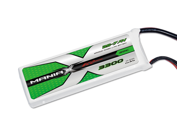 ManiaX 2S 3300mAh 30C 7.4V Lipo Battery Eco