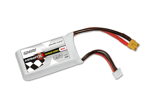 ManiaX 2S 850mAh 60C 7.4V Lipo Battery