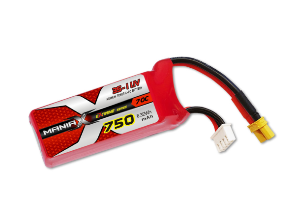 ManiaX 3S 750mAh 70C 11.1 V Lipo Battery eXtreme